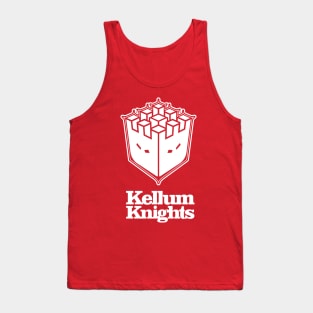 Kellum Knights Badge White Print Tank Top